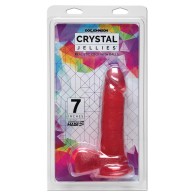 Crystal Jellies 7 Inch Ballsy Cock - Pink