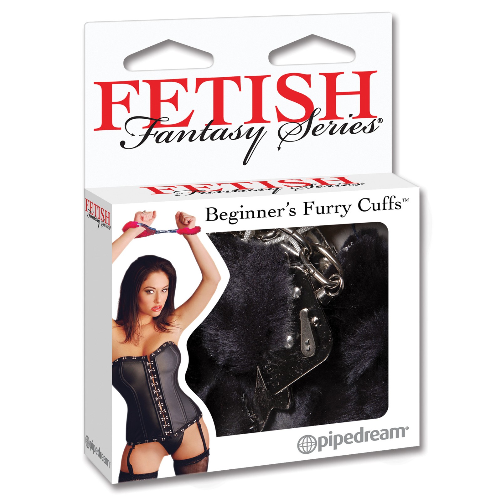 Fetish Fantasy Beginner Furry Cuffs Black for Sensual Bondage Play