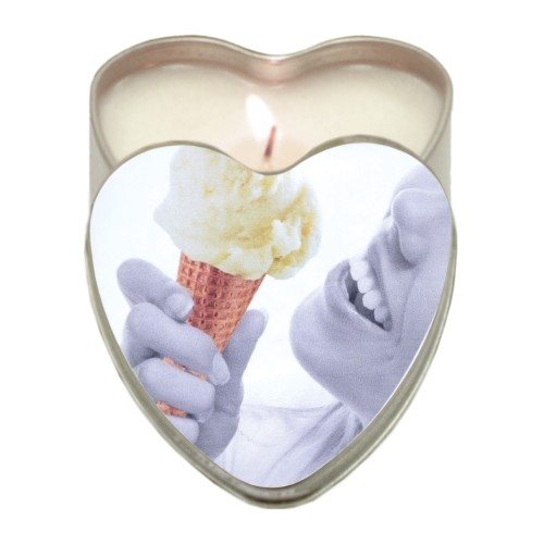 Earthly Body Edible Hemp Massage Candle for Sensual Pampering