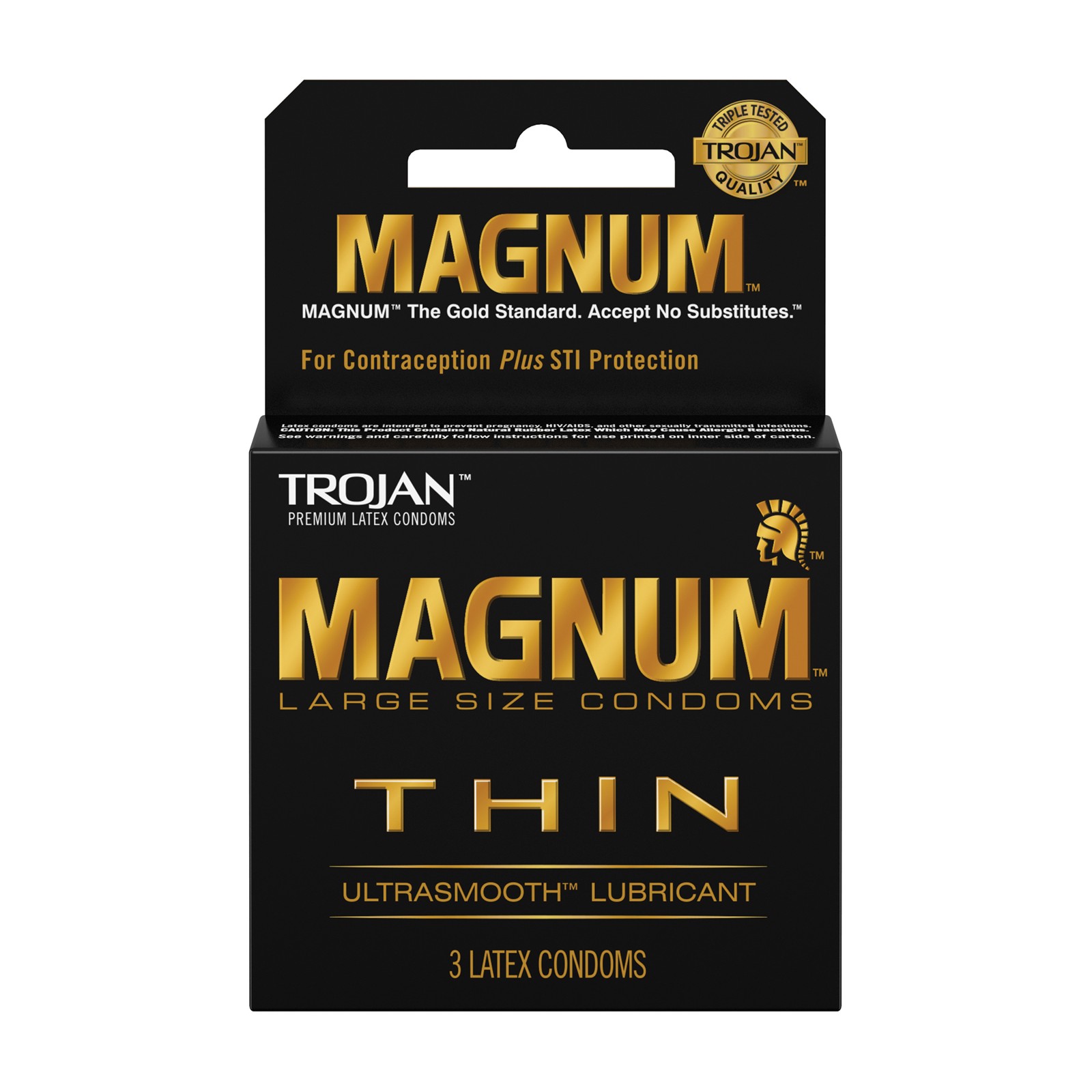 Trojan Magnum Thin Condoms Box of 3