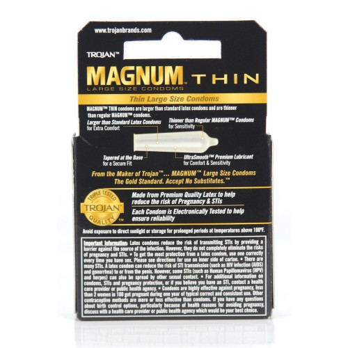 Condones Trojan Magnum Thin Caja de 3