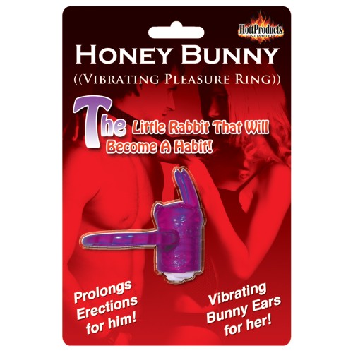 Anillo Vibrador Horny Honey Bunny Morado