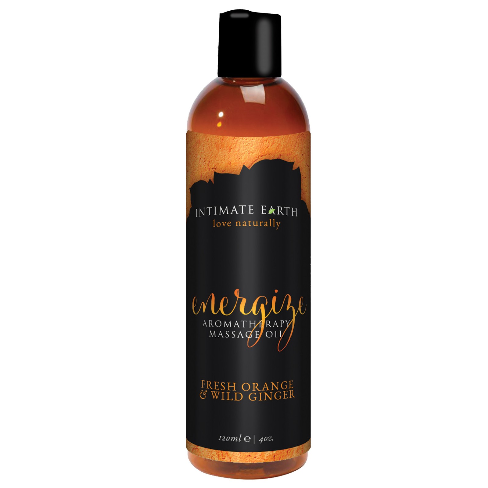 Intimate Earth Energizing Massage Oil - 120 ml Orange & Ginger