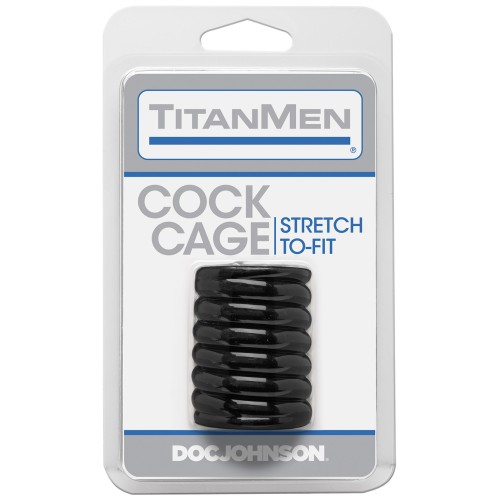 Cock Cage Titanmen Tools Negro