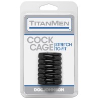 Cock Cage Titanmen Tools Negro