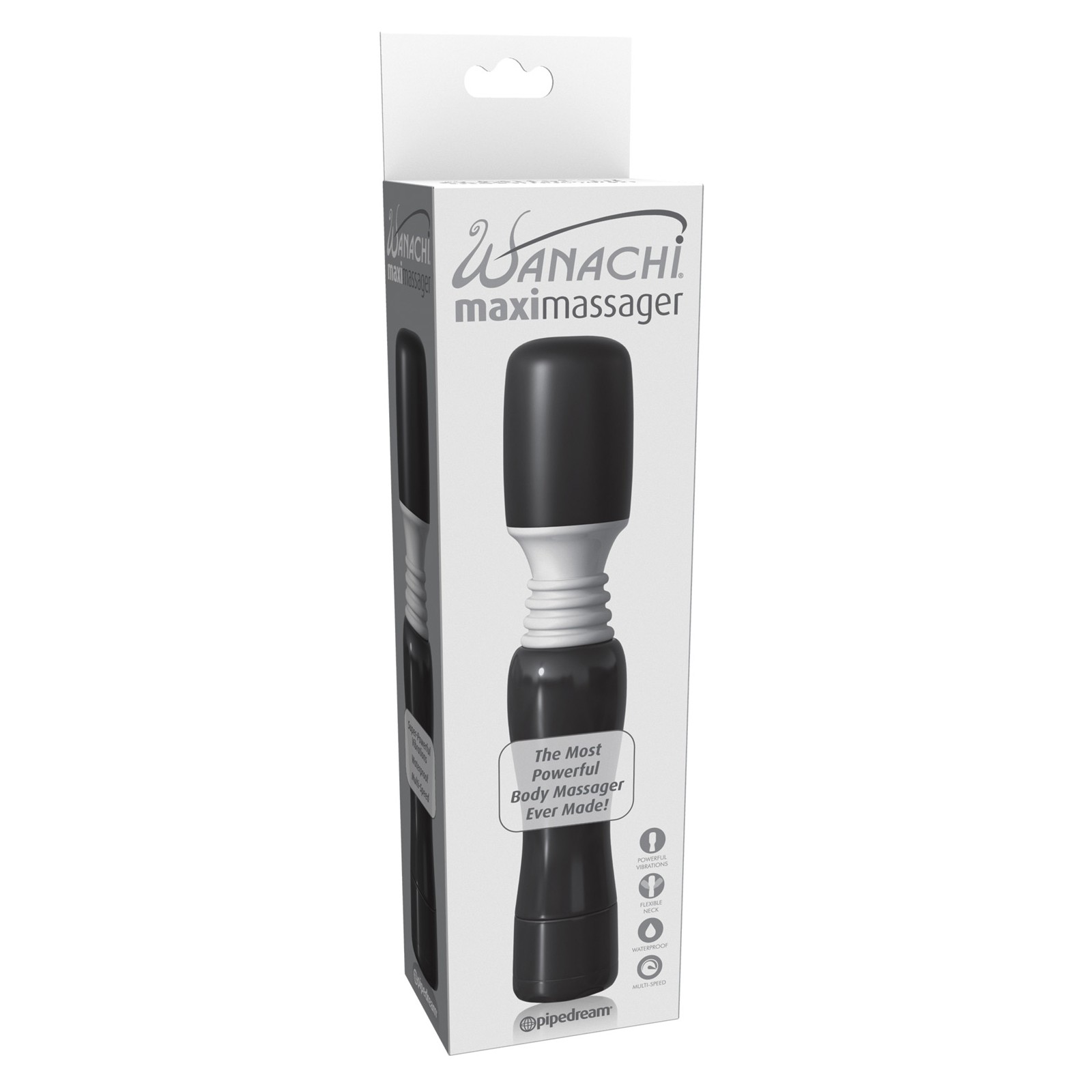 Maxi Wanachi Waterproof Massager - Black