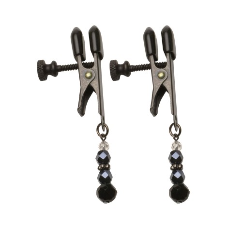 Spartacus Black Beaded Nipple Clamps