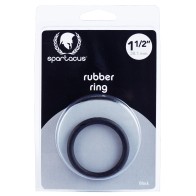 Spartacus 1.5 Rubber Cock Ring Black