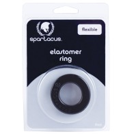 Spartacus Elastomer Cock Ring Metro Black