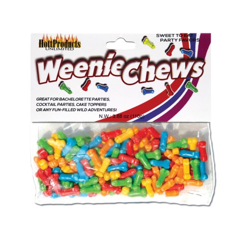 Weenie Chews Assorted Flavors Candy Pack