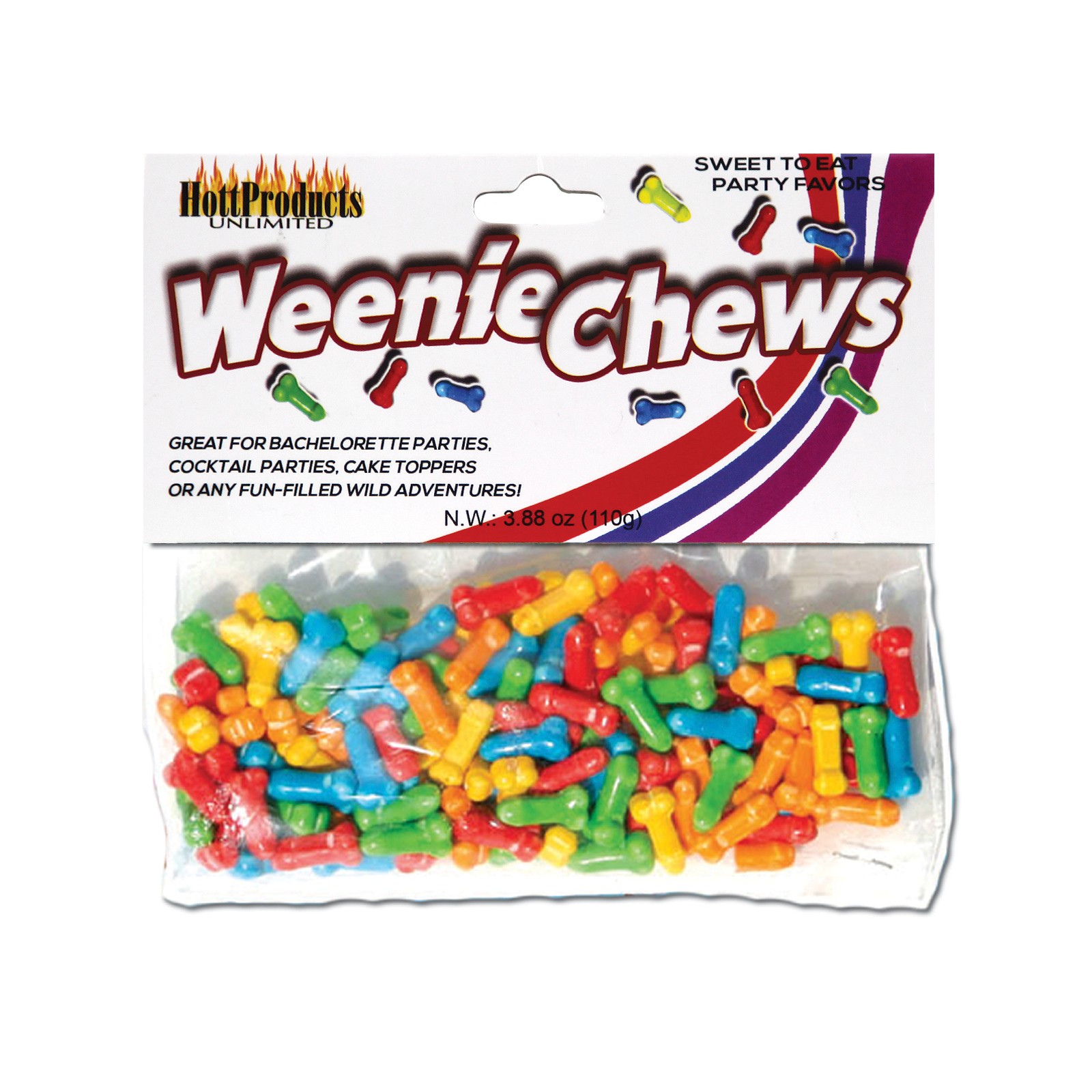 Weenie Chews Assorted Flavors Candy Pack