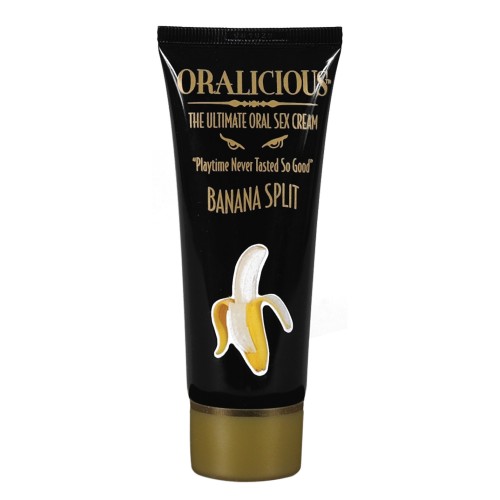 Crema Sabor Banana Split Oralicious