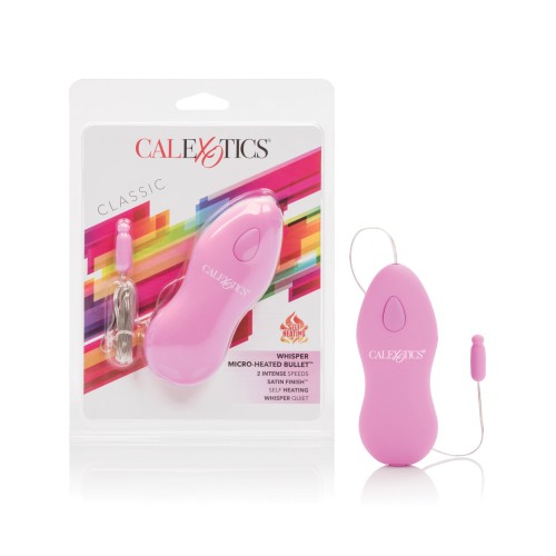 Whisper Micro Heated Bullet - Pink Discreet Massager