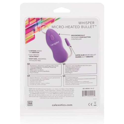 Whisper Micro Heated Bullet for Discreet Pleasure