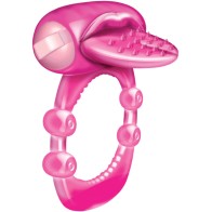 Nubby Tongue X-treme Vibrating Pleasure Ring - Magenta