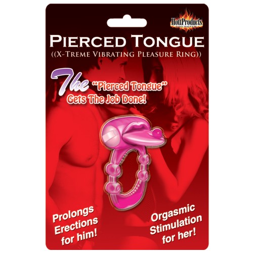 Magenta X-treme Vibrating Tongue Pleasure Ring