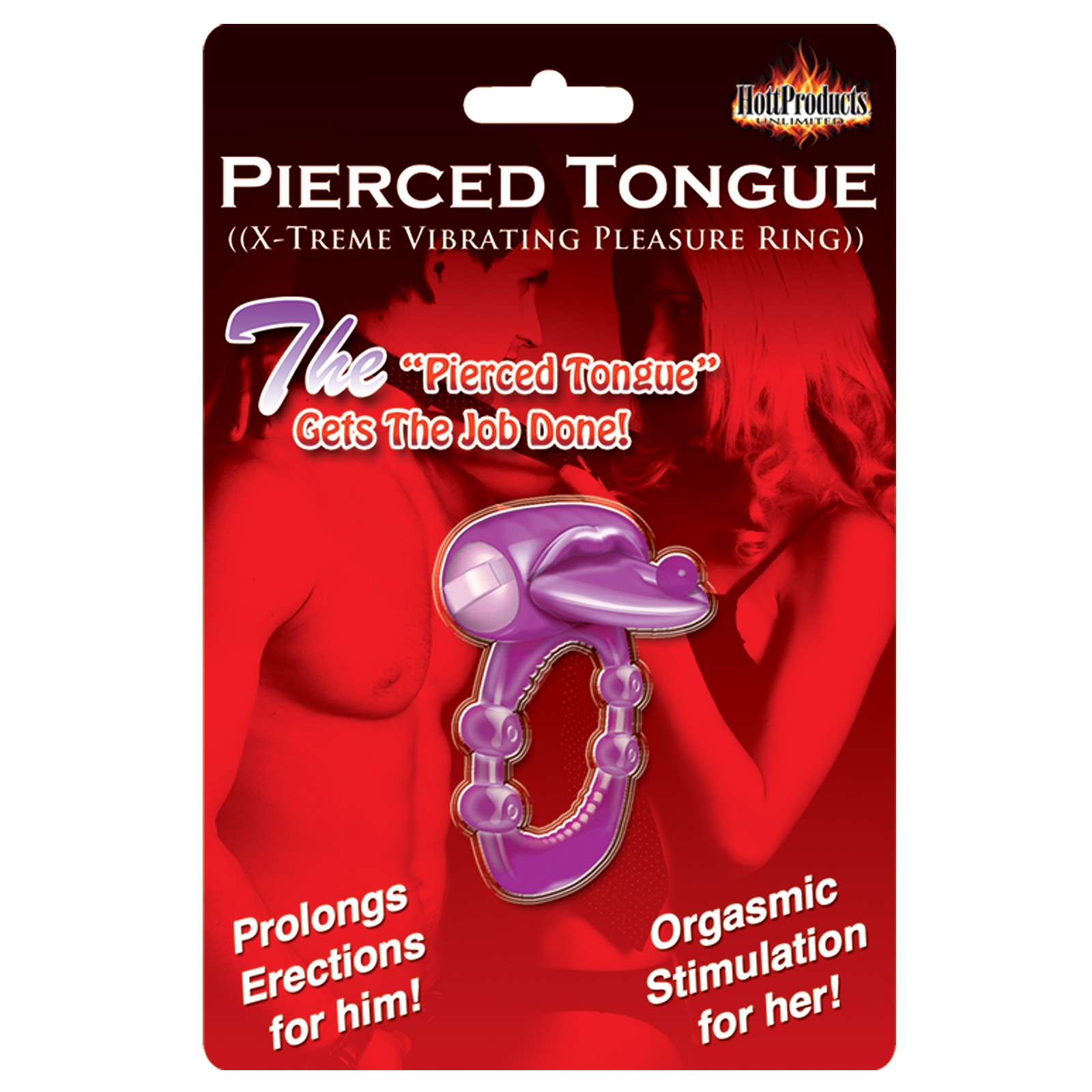 Anillo Vibrador X-treme con Lengua Perforada