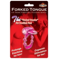 Forked Tongue X-treme Vibrating Pleasure Ring Magenta