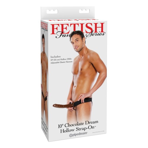 Fetish Fantasy Series 10 Inch Chocolate Dream Hollow Strap-On