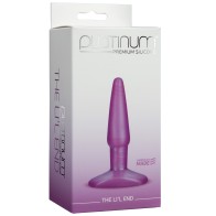 Platinum Silicone Lil' End Butt Plug - Purple