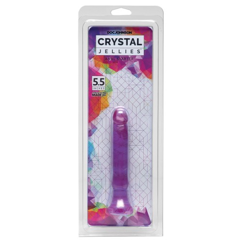 Crystal Jellies Anal Starter 5.5 Inch Purple