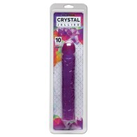 Crystal Jellies Classic 10" Dildo - Purple