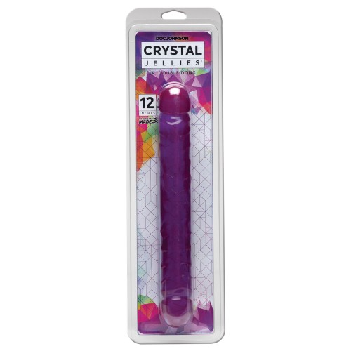 Crystal Jellies 12 Junior Double Dong Purple