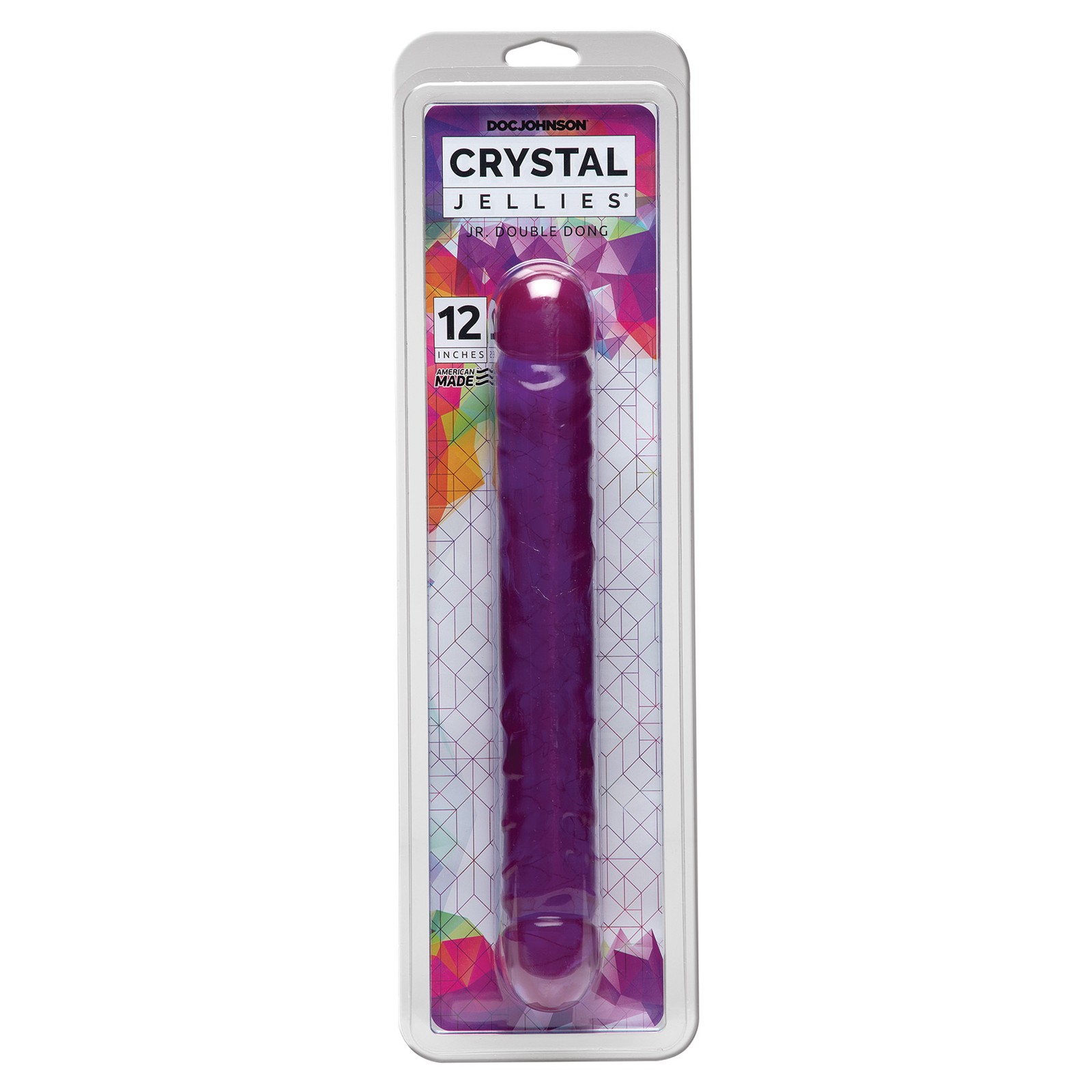 Crystal Jellies 12 Junior Double Dong Purple