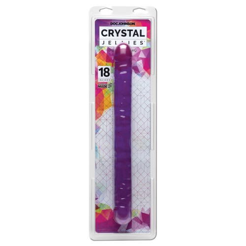 Crystal Jellies 18 Inch Double Dong for Ultimate Pleasure