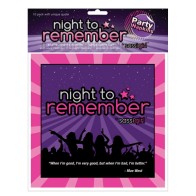 Night to Remember Standard Napkins - Pack of 10 Purple