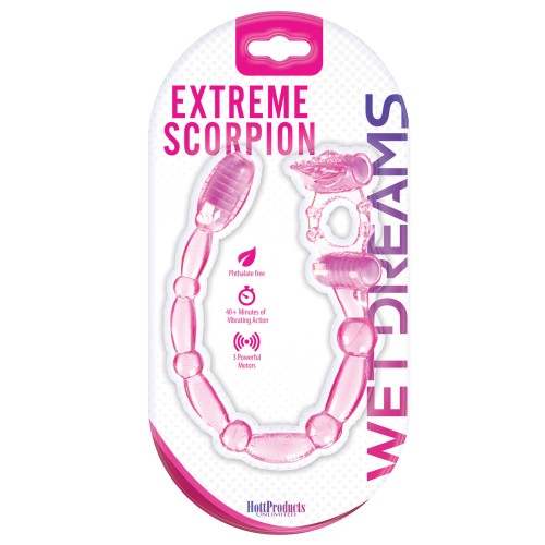 Wet Dreams Extreme Scorpion Dual Pleasure Ring Pink