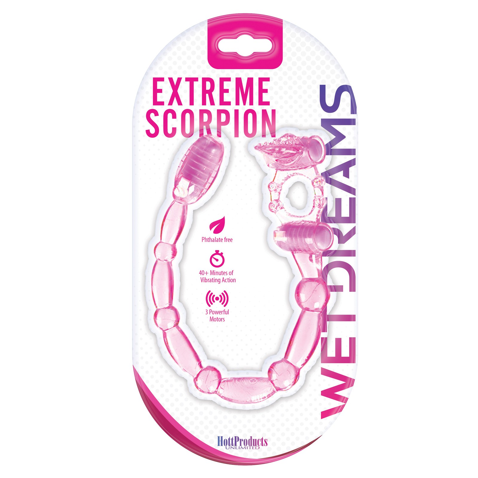 Wet Dreams Extreme Scorpion Dual Pleasure Ring Pink