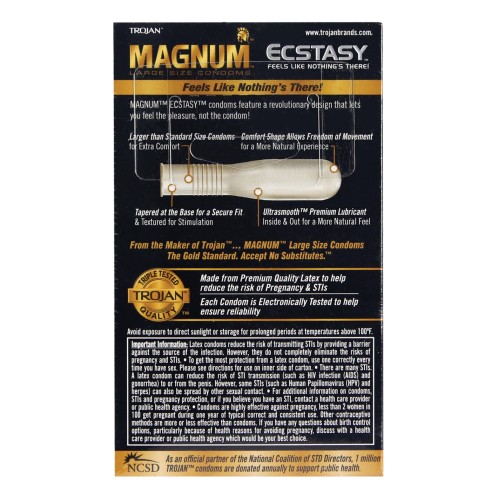 Condones Trojan Magnum Ecstasy para Placer Máximo