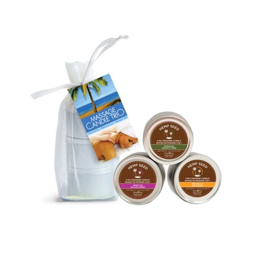 Earthly Body Massage Candle Trio Gift Bag