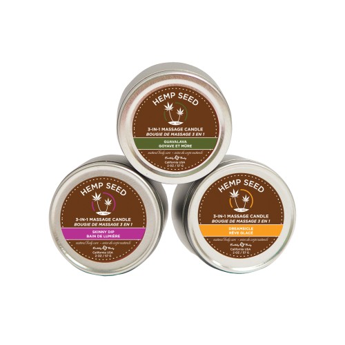 Earthly Body Massage Candle Trio Gift Bag