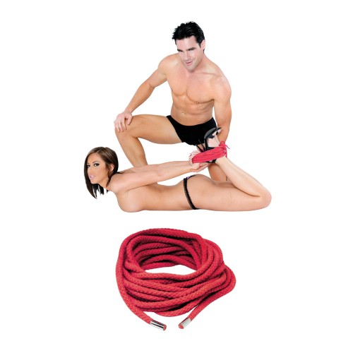 Fetish Fantasy Japanese Silk Rope Red