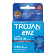 Trojan Enz Spermicidal Condoms - Safe and Reliable Protection