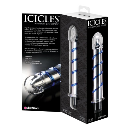 Vibrador de Vidrio Icicles No. 20 para Placer Sensacional