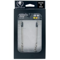 Adjustable Nipple Clamps with Chain for Sensual Stimulation