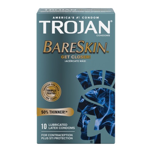 Trojan BareSkin Ultra-Thin Condoms - 10 Pack