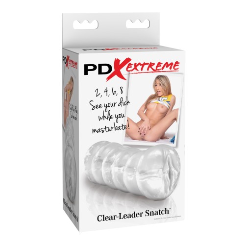 PDX Extreme Clear-Leader Stroker for Ultimate Pleasure