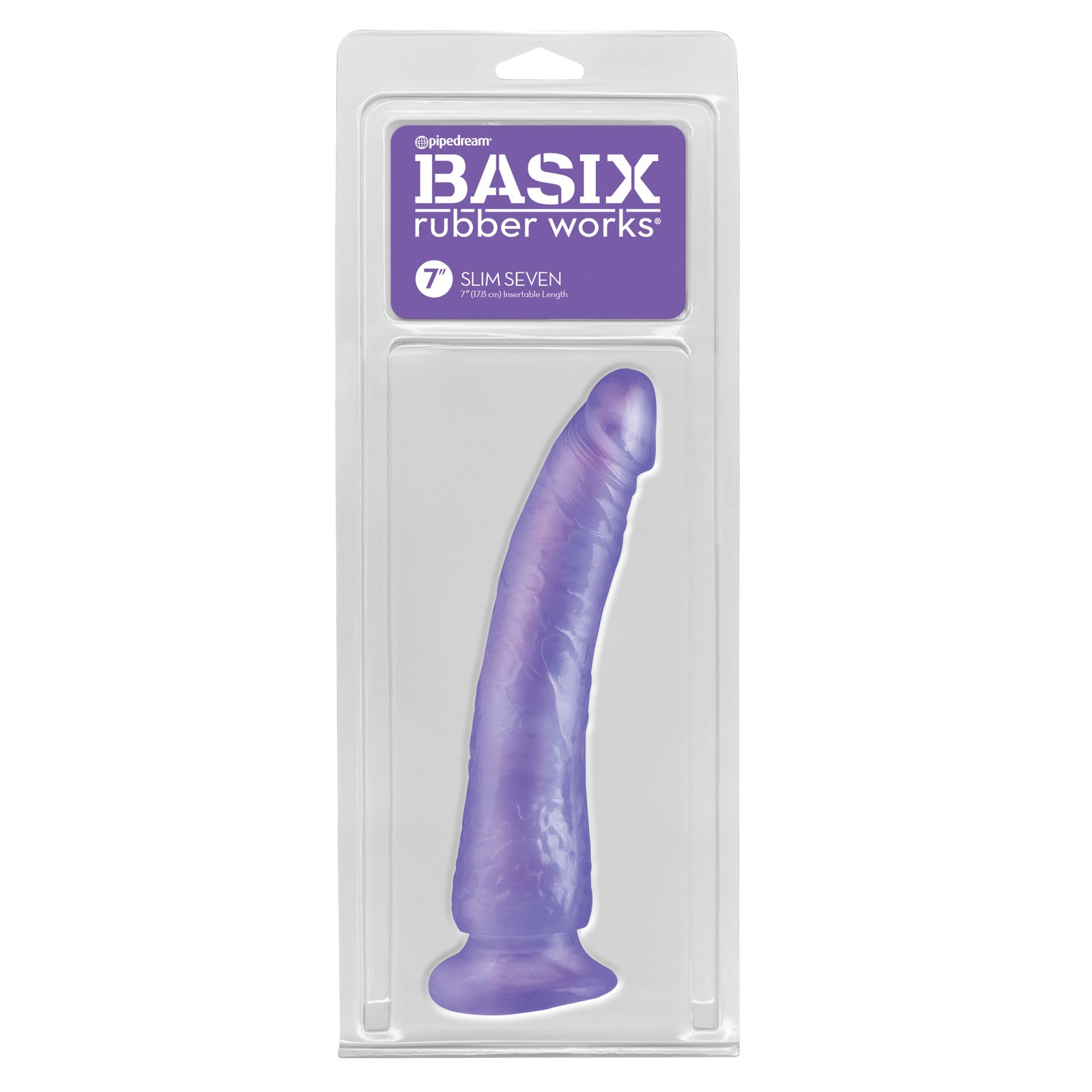 Basix Rubber Works Purple Slim Dong