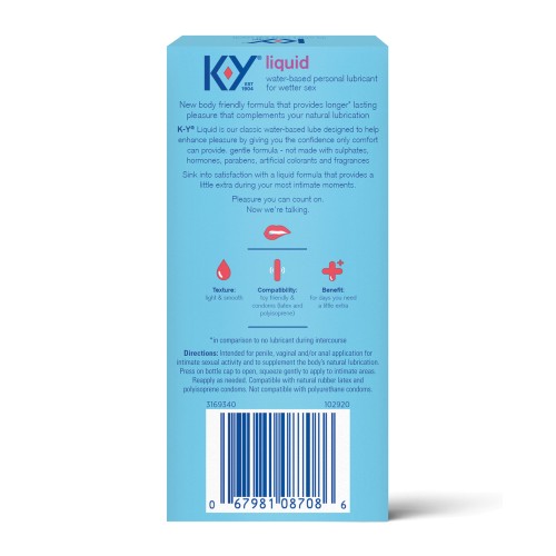 K-Y Natural Feeling Liquid 2.4 oz