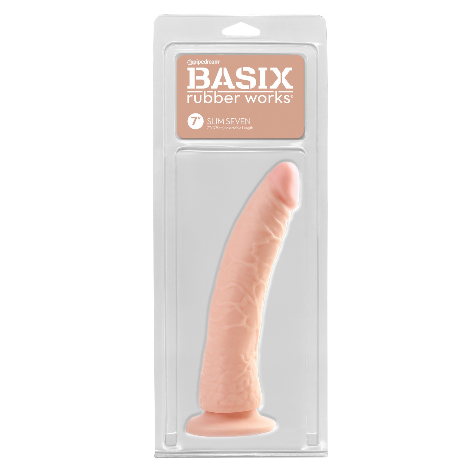 Dong Slim de 7" Basix Rubber Works Flesh