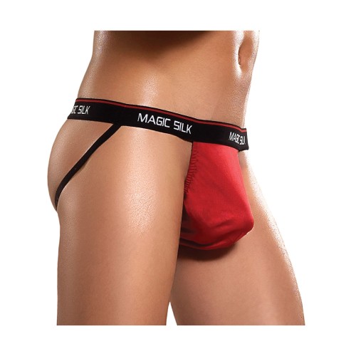 Jock Strap de Seda 100% Rojo L/XL