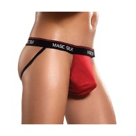 100% Silk Jock Strap Red L/XL