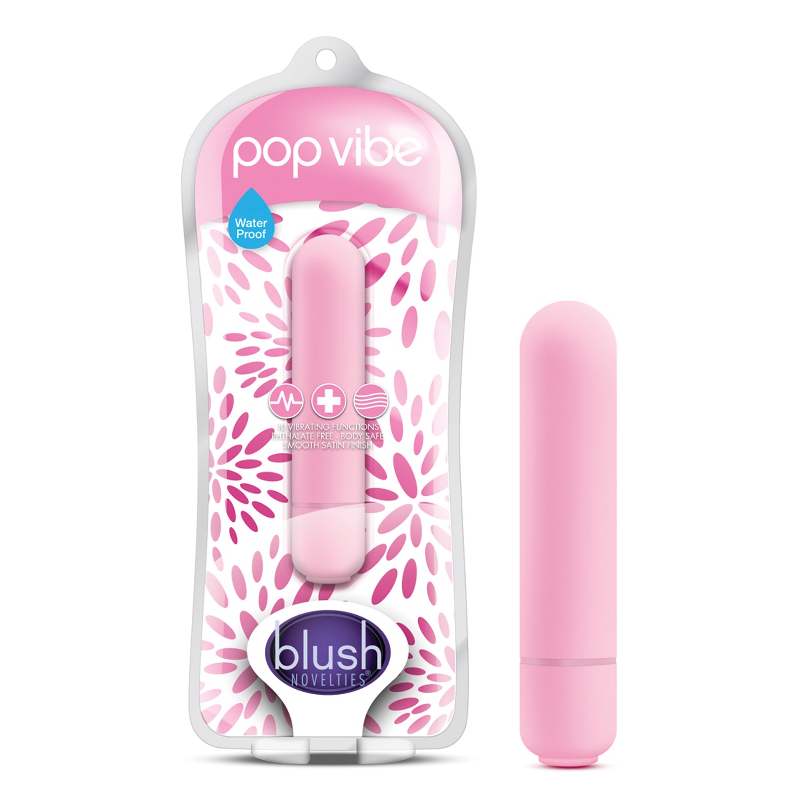 Blush Pop Vibe - Vibrador de Viaje de 10 Funciones