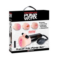 Pump Worx Travel Trio Power Pump Set