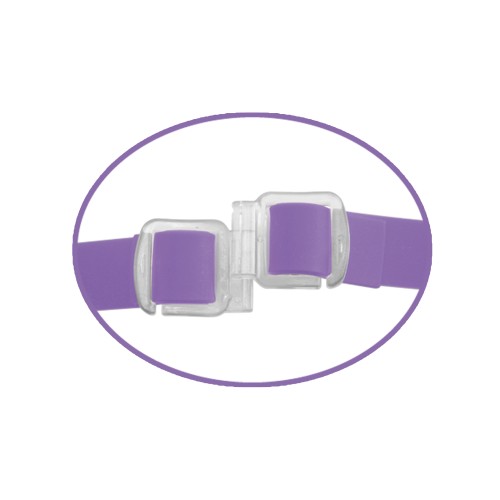 Fetish Fantasy Elite Vibrating Double Delight Strap-On Purple