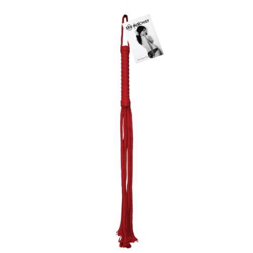 Sensual Red Rope Flogger